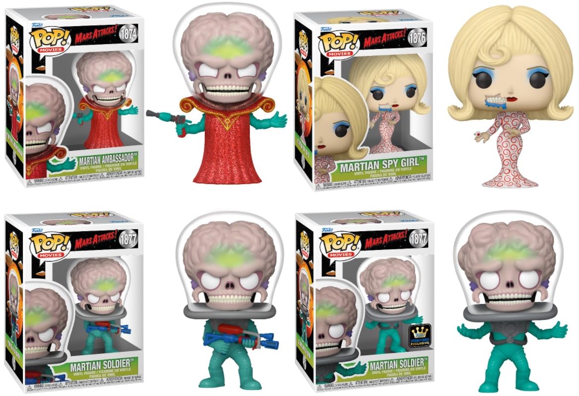 ファンコ ポップ 「 マーズ・アタック! 」3体セット Amazon.com: Funko Mars Attacks Pop! Complete Set (4) : Toys